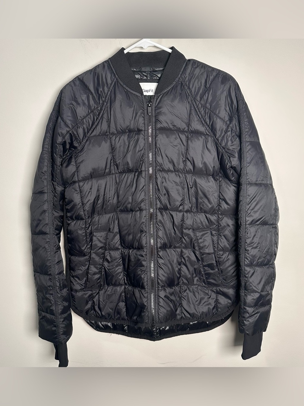 GAP fit Black Quilted Waterproof windbreaker Jacket